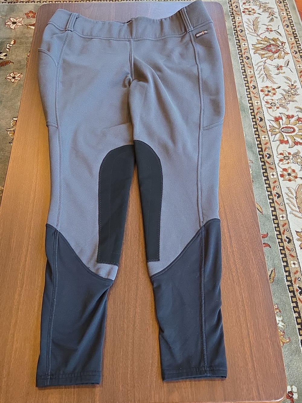 Kerrits Knee Patch Fleece Lined Equestrian Riding Tights Breeches Size 2X